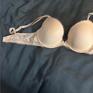 DKNY Cream Lace Underwire Bra